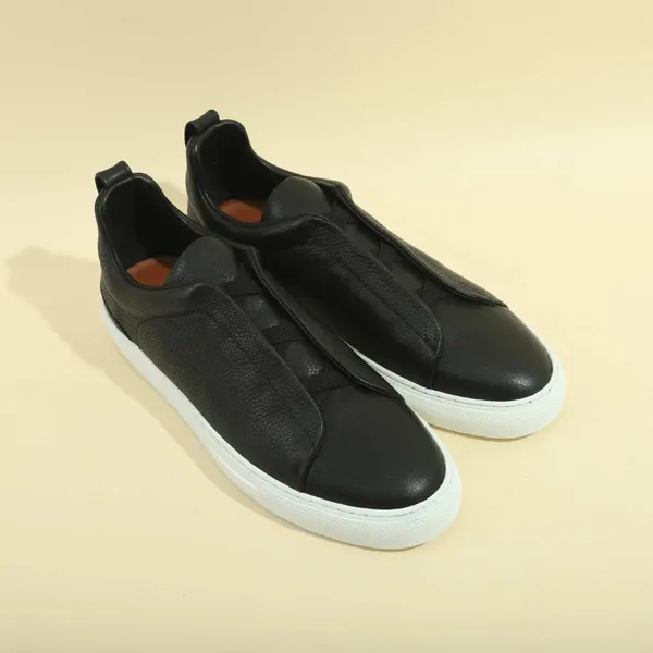 Comfortable Breathable Leather Men's Sneakers Low-top Leg Leather White Shoes Non-slip Flat Outdoor Sports